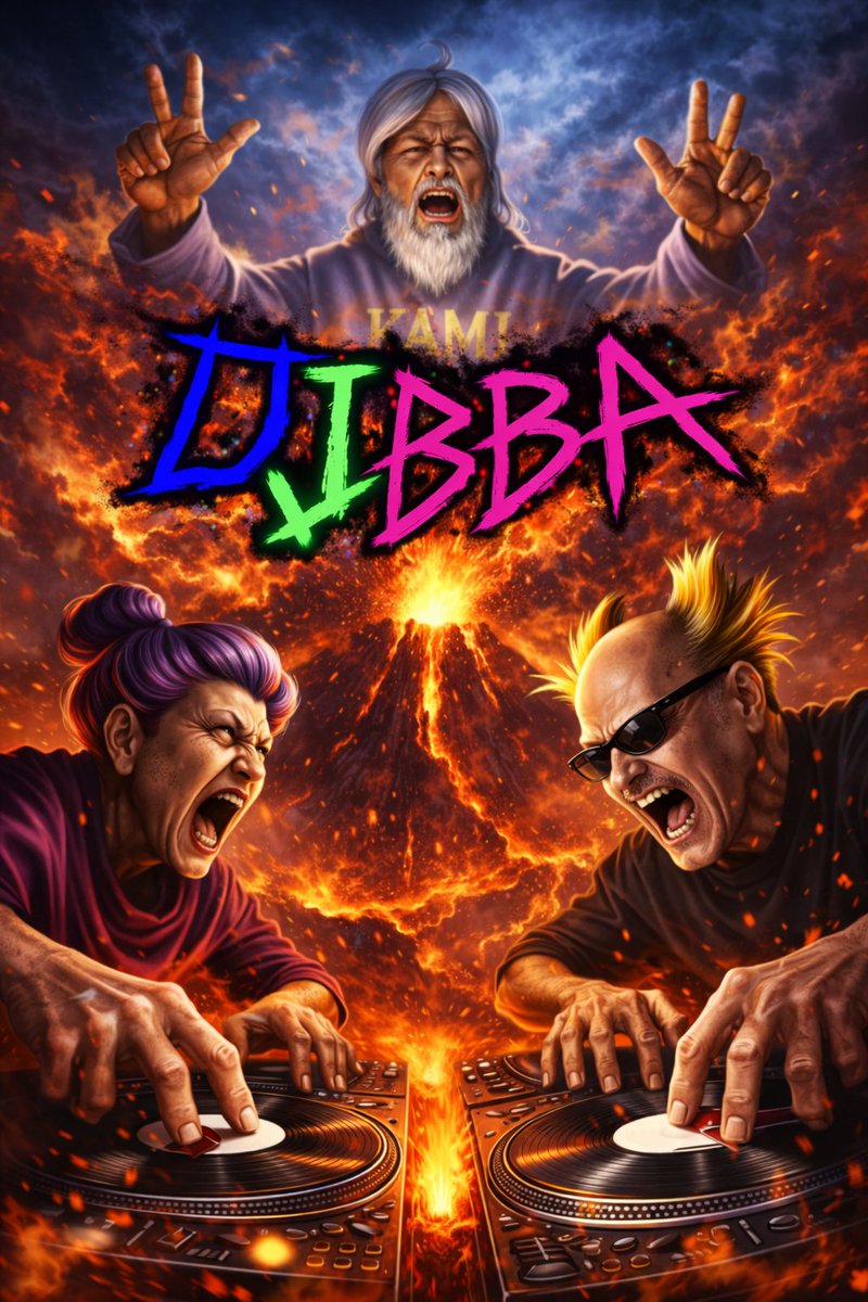 Poster Intenso DJ Anziano Vulcano
