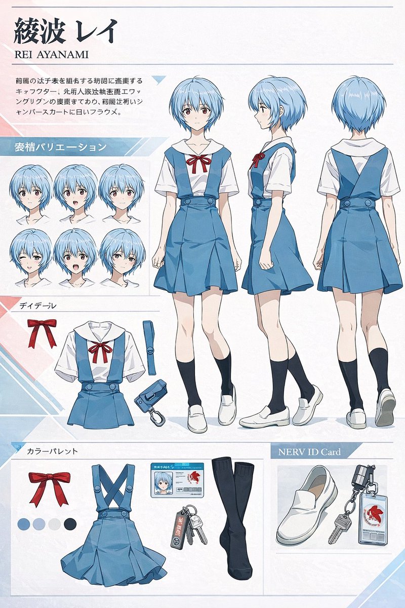 Scheda di riferimento personaggio anime