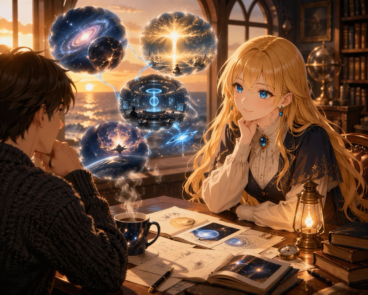 Académicos Anime con Hologramas Cósmicos