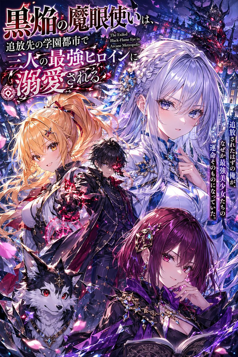 Portada de Novela Ligera Anime con Tipografía