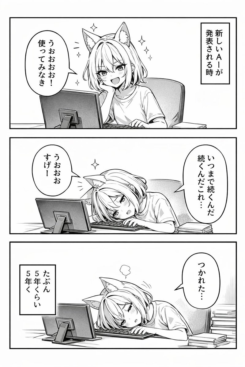 Tira Cómica de Anime de 3 Paneles