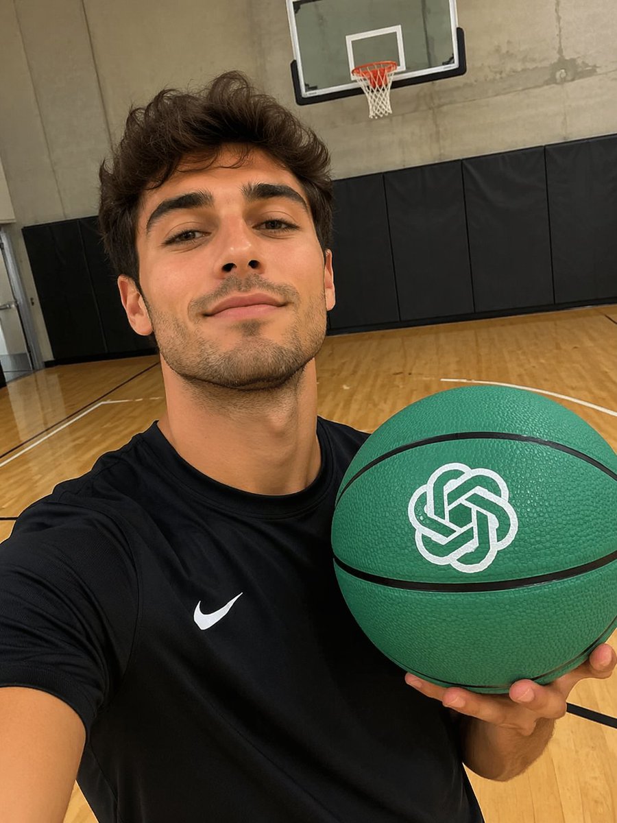 Özel Logo Basketbol Selfie'si