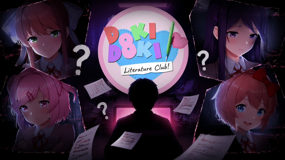 Concept art d'horreur psychologique de Visual Novel