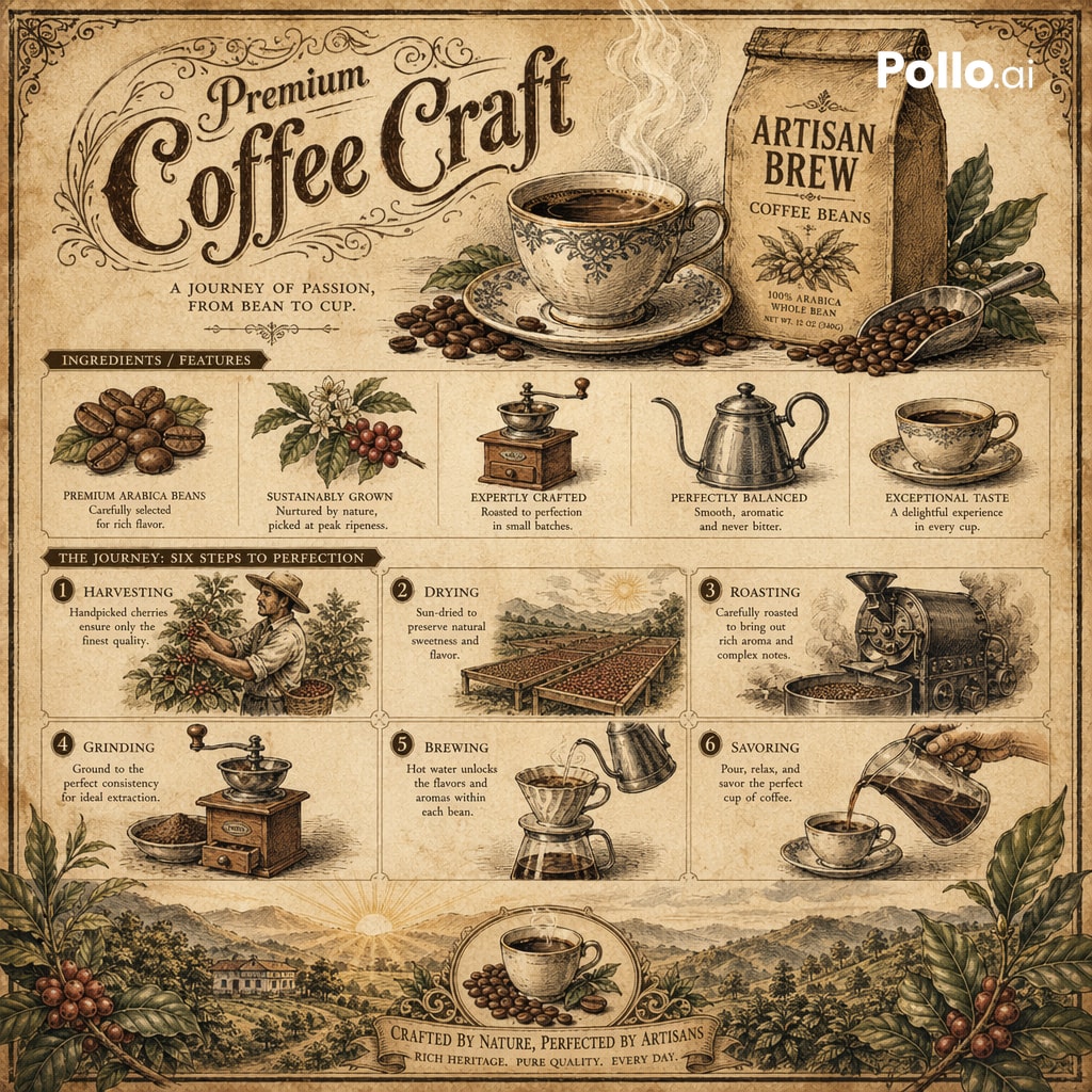 Vintage Botanical Infographic