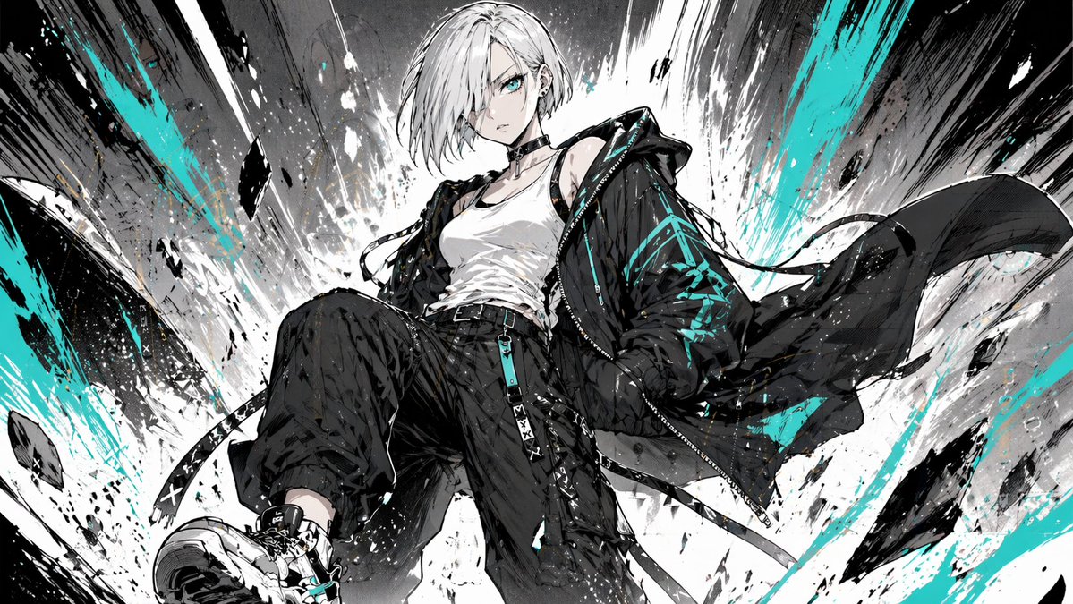 Cyber-Streetwear-Manga-Splash-Art