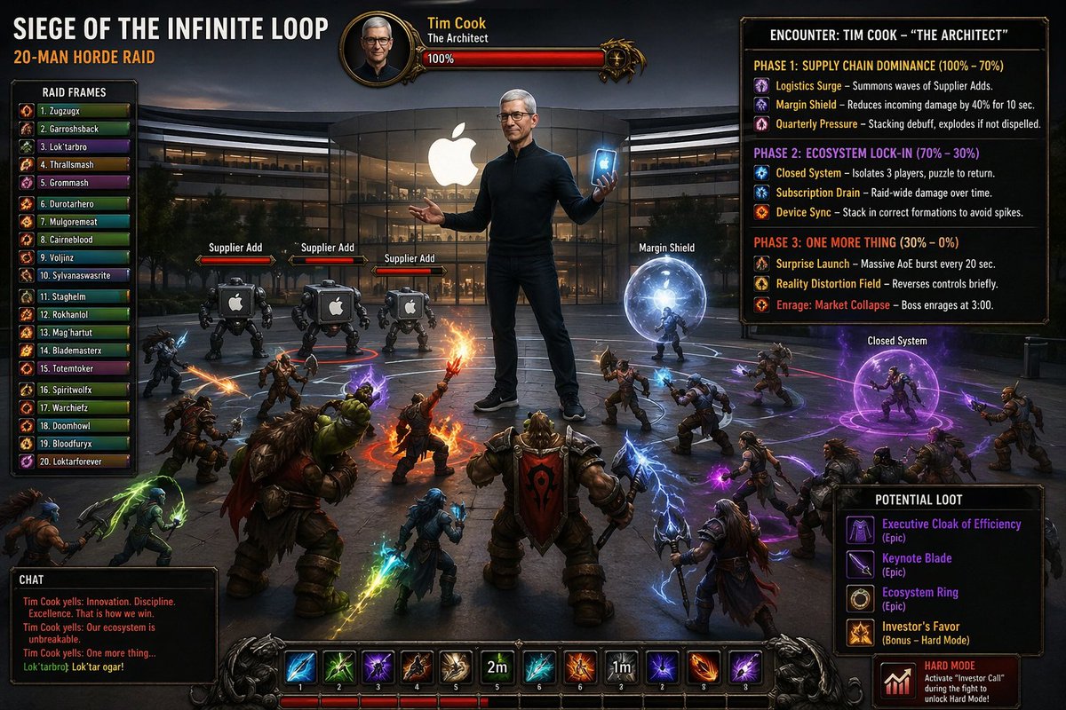 Tim Cook MMO Baskın Boss Ekranı
