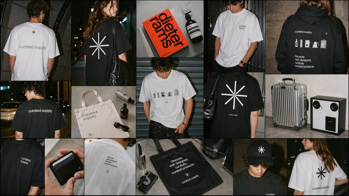 Moodboard Minimaliste de Merchandising Streetwear