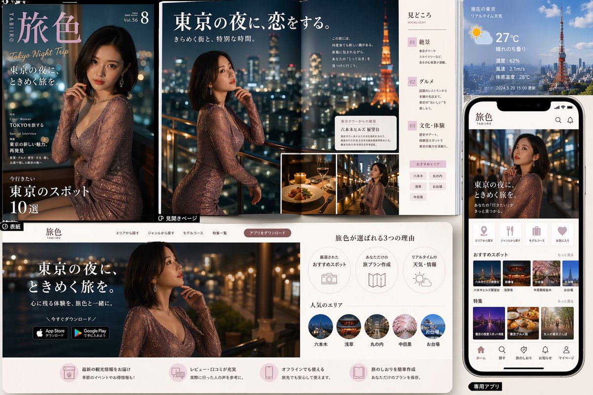 Mockup Brand Viaggio Notturno Tokyo