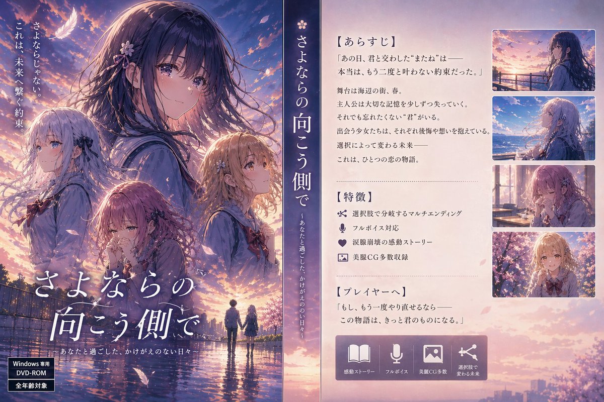 Poster Promozionale Visual Novel Giapponese