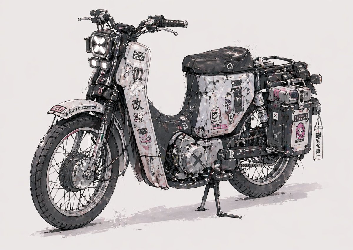 Concetto Moto Custom Invecchiata