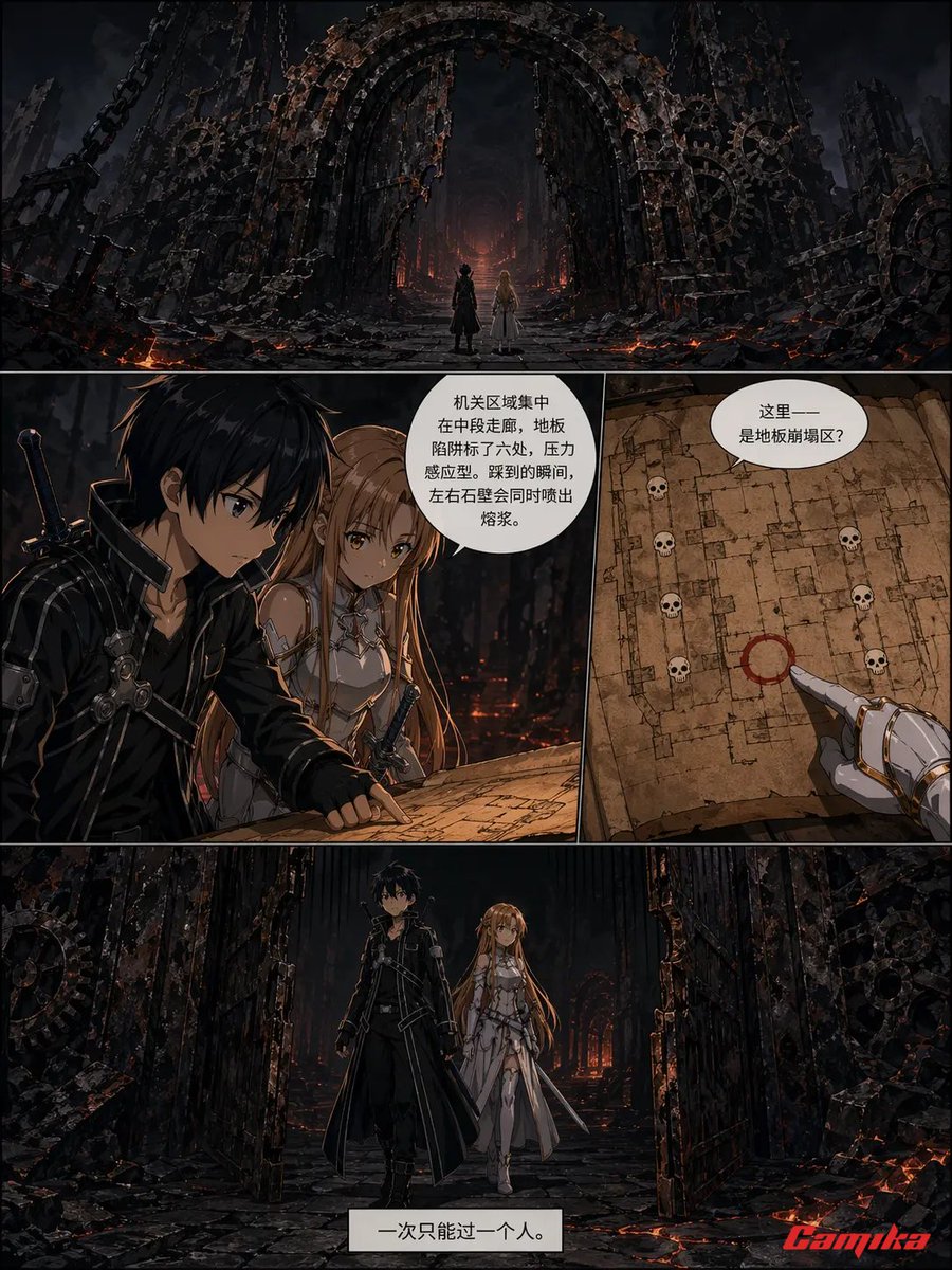 Dark Fantasy Ruinen Manga-Seite (1/4)