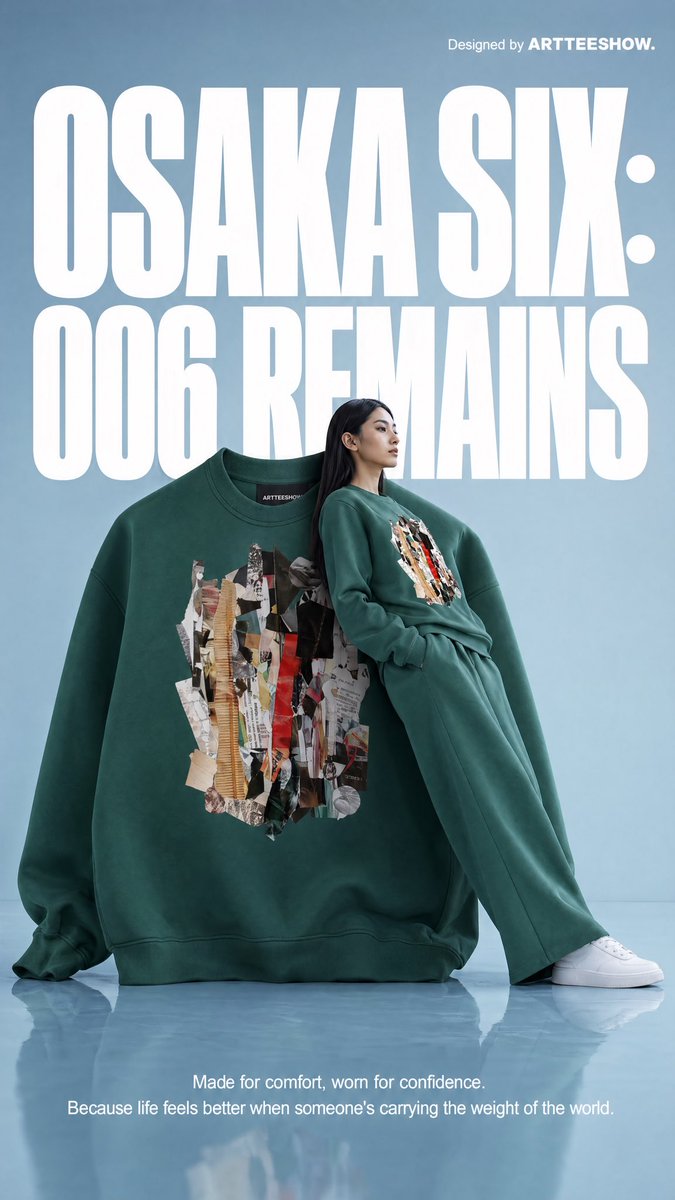 Editorial Osaka Six Sweatshirt Ad