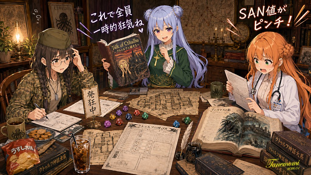 Anime Cthulhu TRPG Çalışma Oturumu