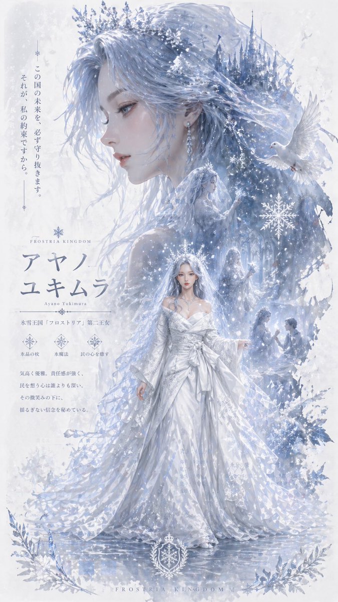 Poster Fantasy Principessa Regno di Ghiaccio