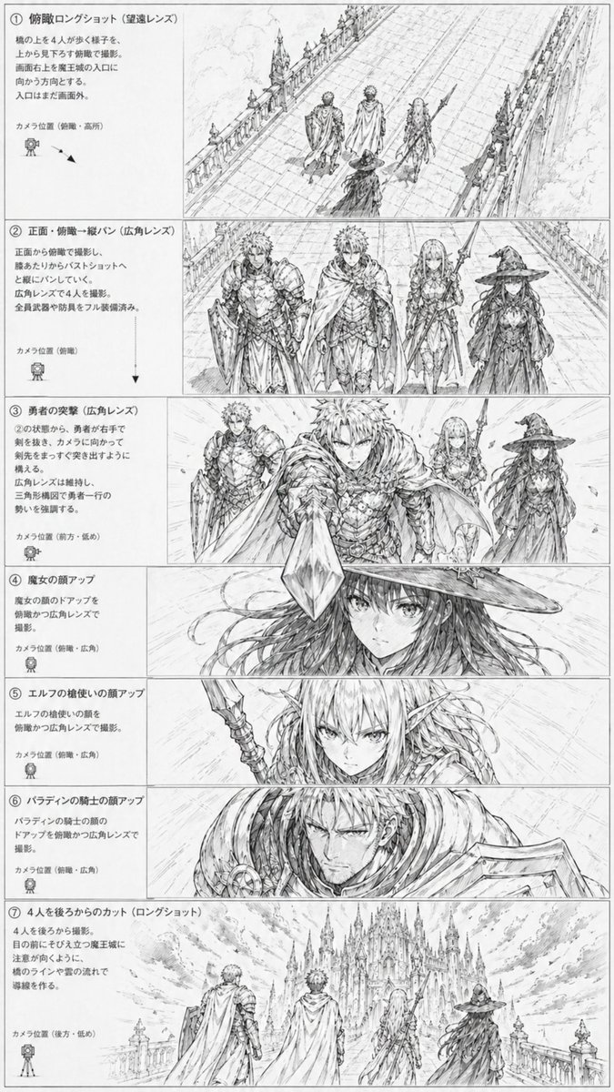 Fantezi Anime Storyboard Sayfası