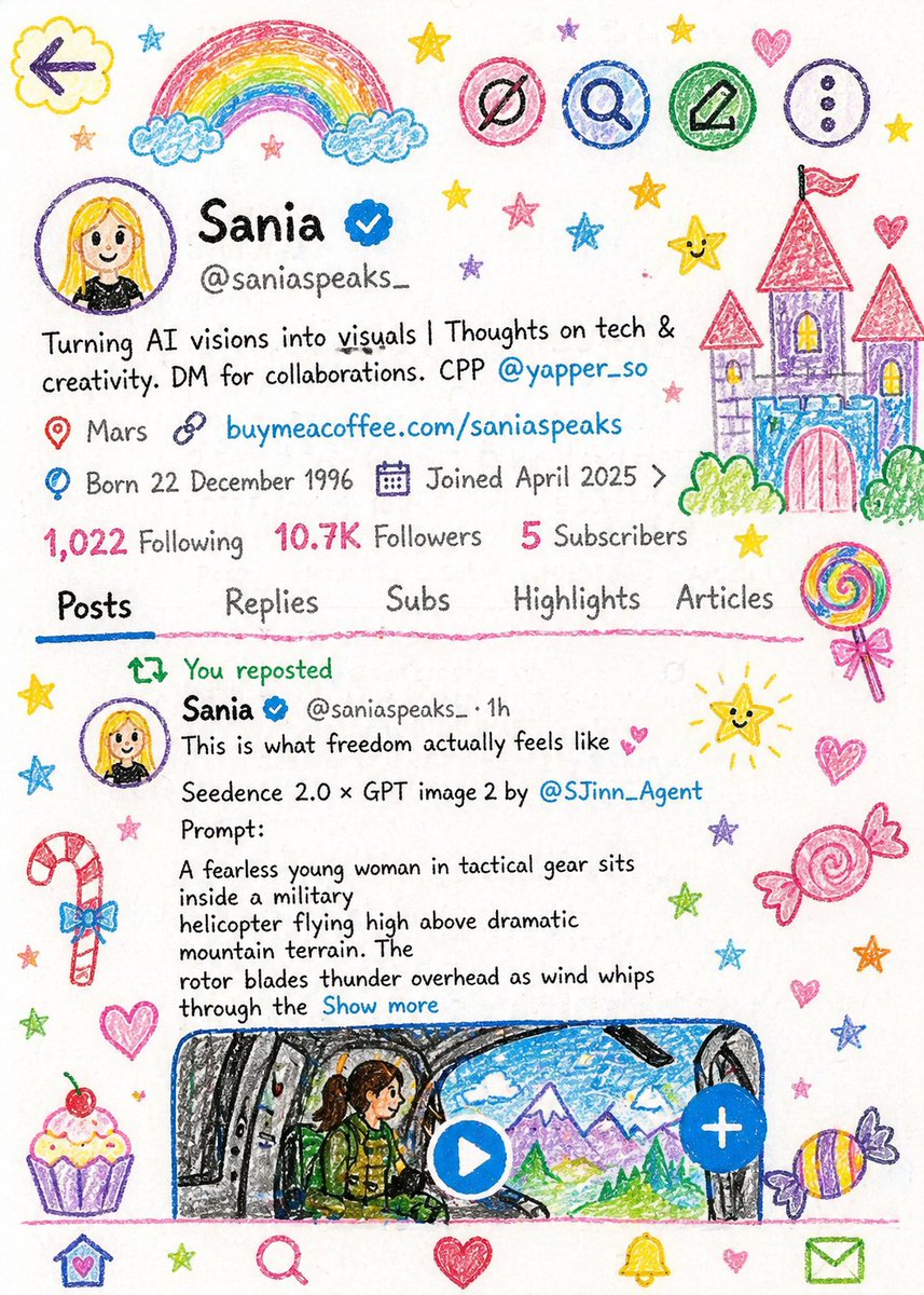 Illustration Enfant Style Crayon