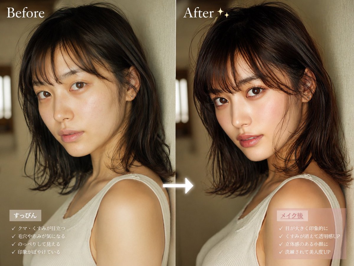 Vorher-Nachher-Make-up-Transformation