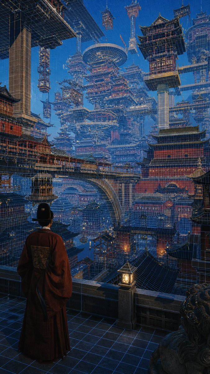 Città Palazzo Galleggiante Imperiale Cyber