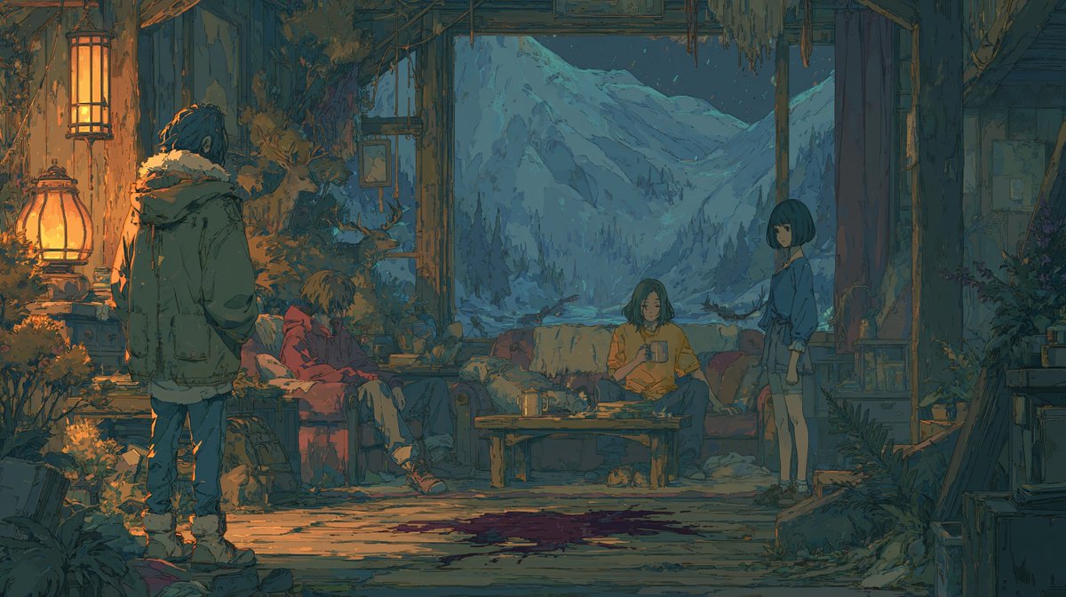 Gizemli Dağ Evi Anime Sahnesi (1/2)