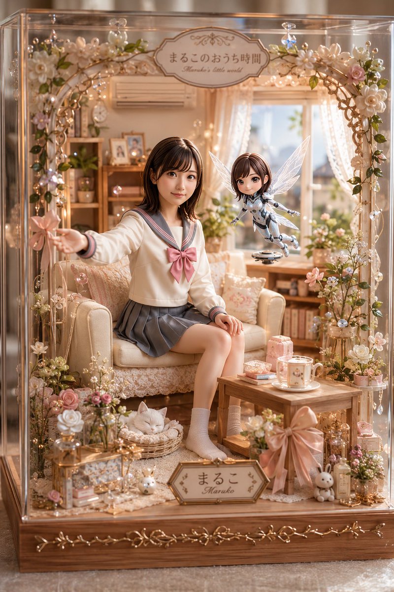 Pastel Maruko Dollhouse Diorama (1/4)