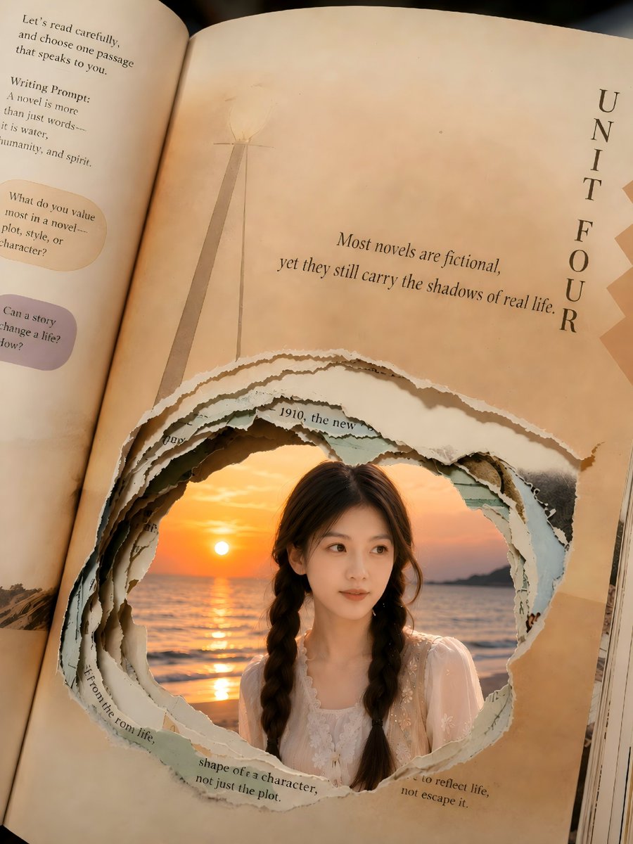Torn Book Portal Portrait (1/2)