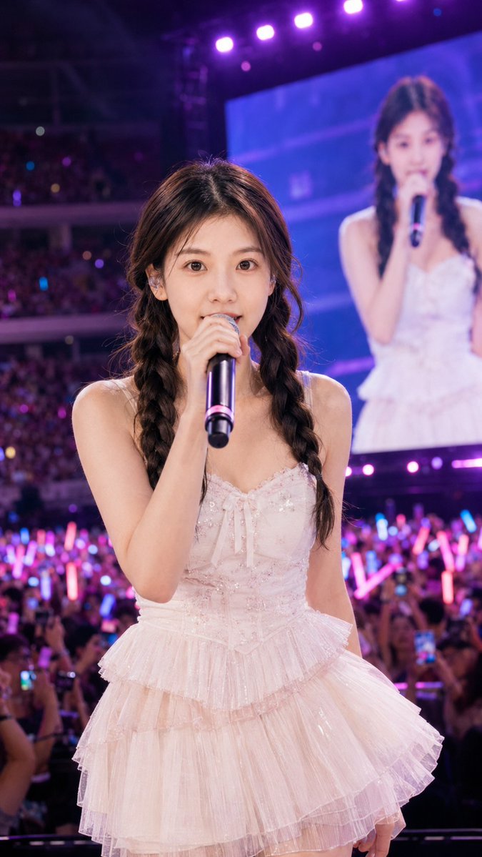 Wide Arena Concert Singer Portrait (1/2)