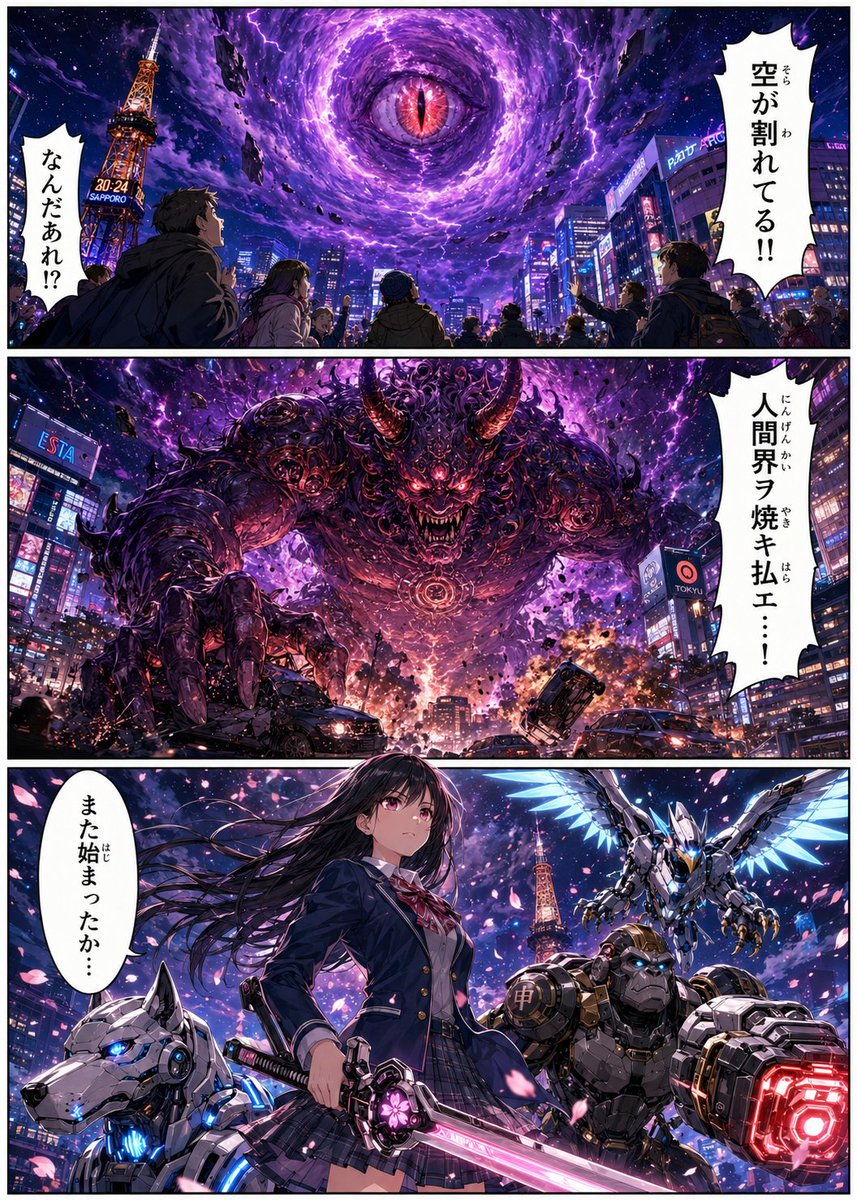 Página de Manga de Apocalipsis de Sapporo (1/3)