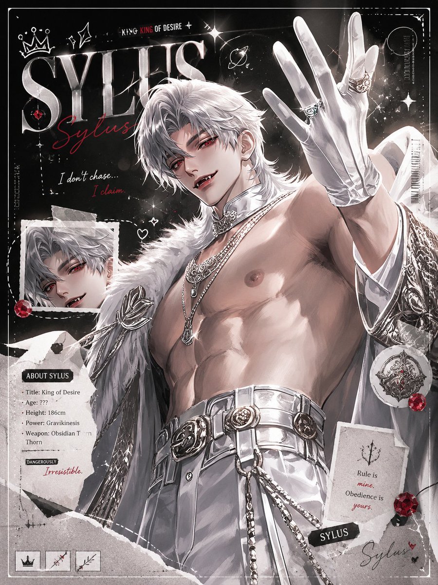 Dunkles Anime Sylus Scrapbook Poster