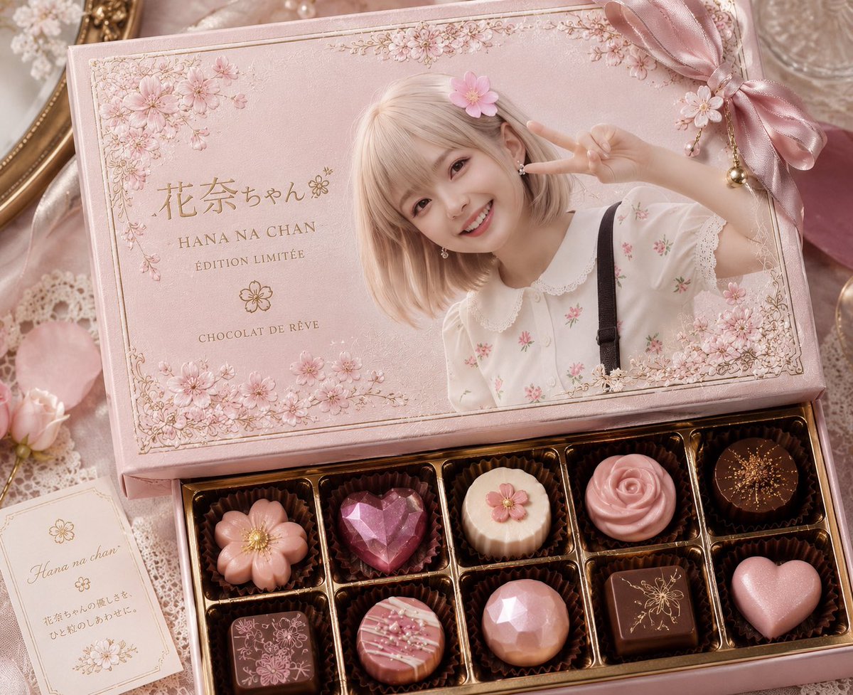 Luxury Pink Chocolatier Gift Box (1/2)
