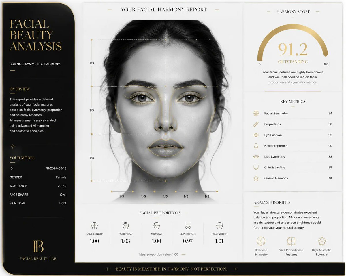 Luxury Facial Harmony Report (1/3)