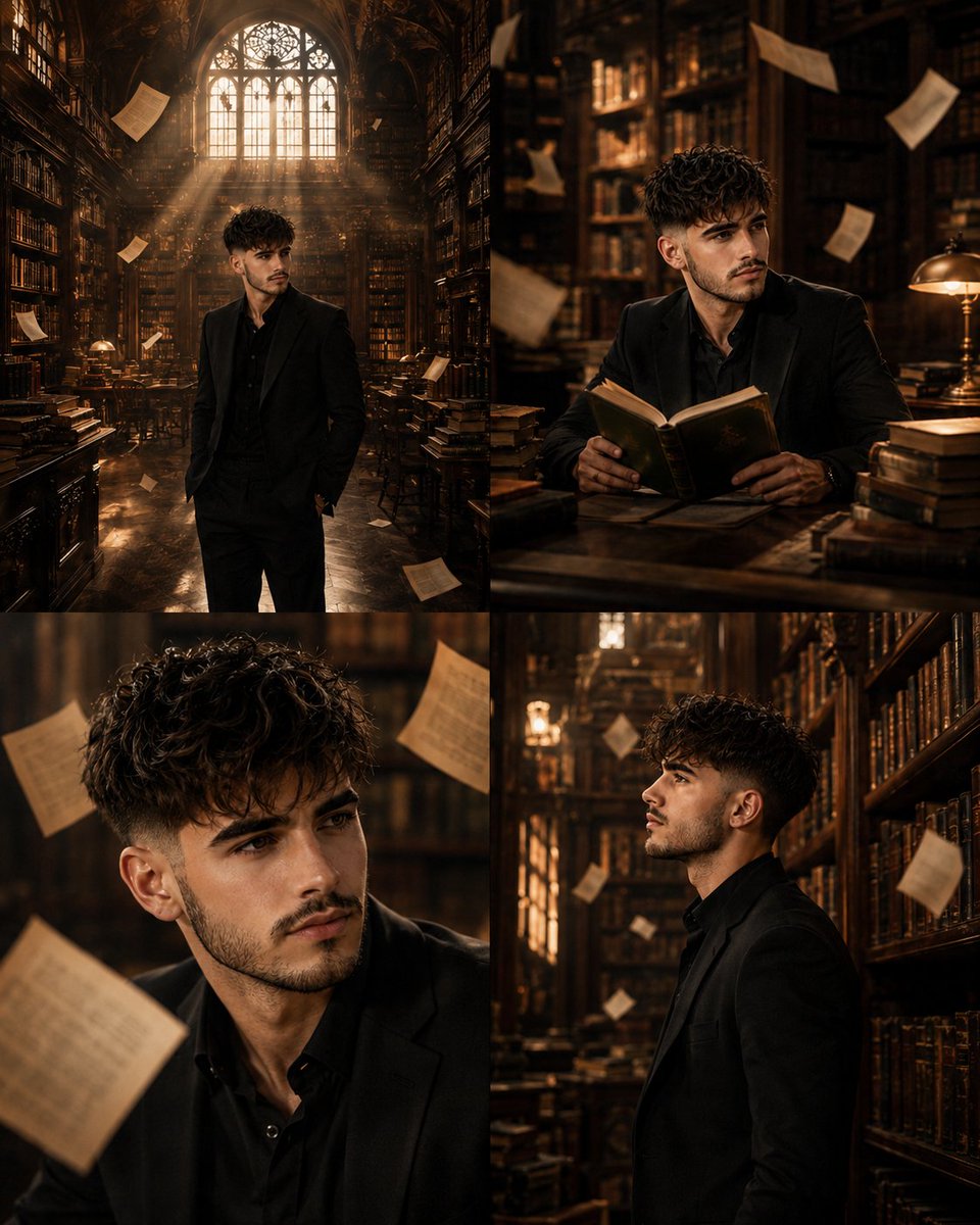 Ritratto Surreale Libreria Multi-Angolo