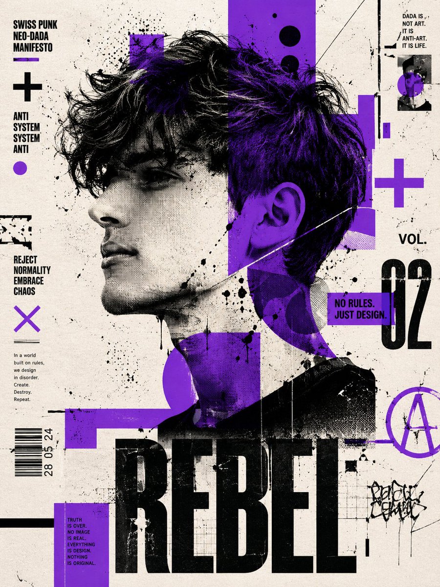 Swiss Punk Editorial Poster (1/2)