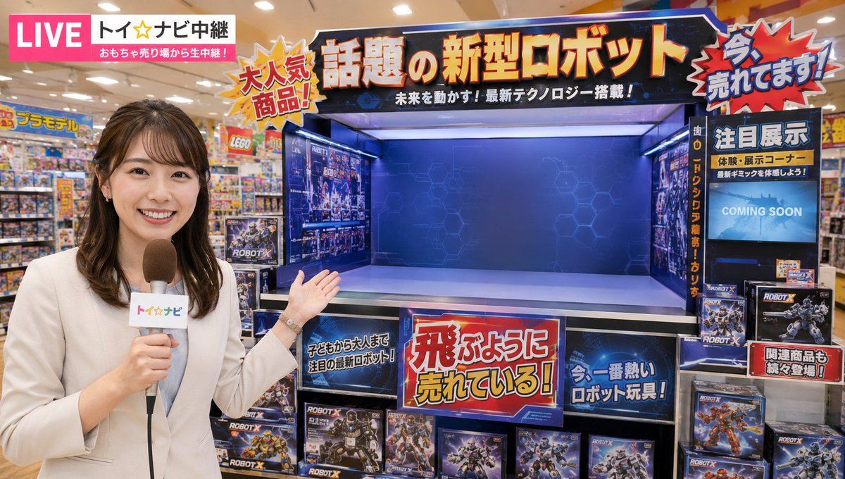 News Reporter Toy Store Scene (1/2)