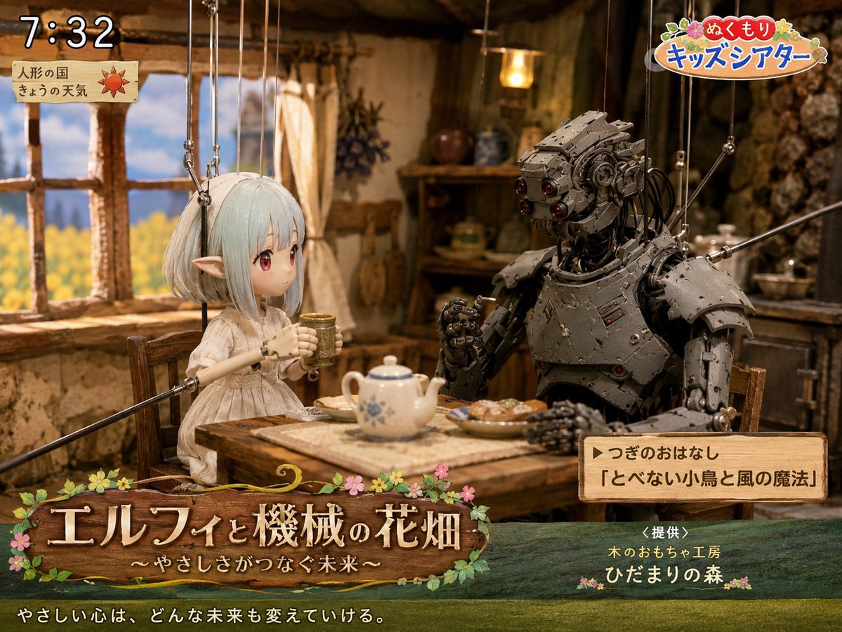 Elf and Robot Puppet Theater Still (1/2)