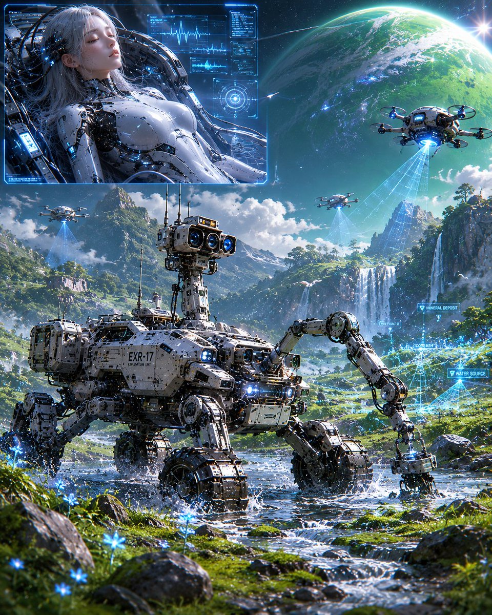 Exploration Rover Vaisseau Spatial Android