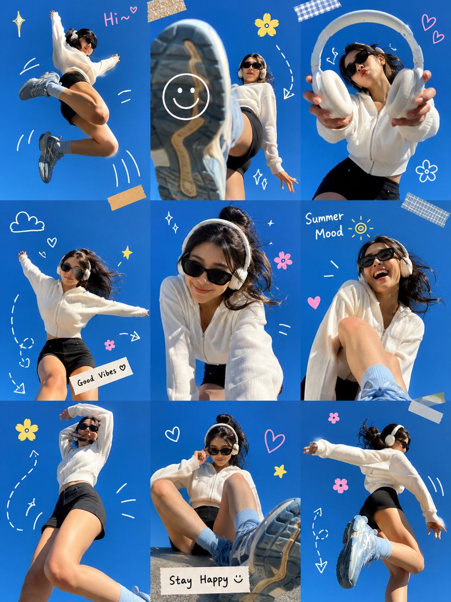 Gen Z Sommer Foto-Dump Collage (1/2)