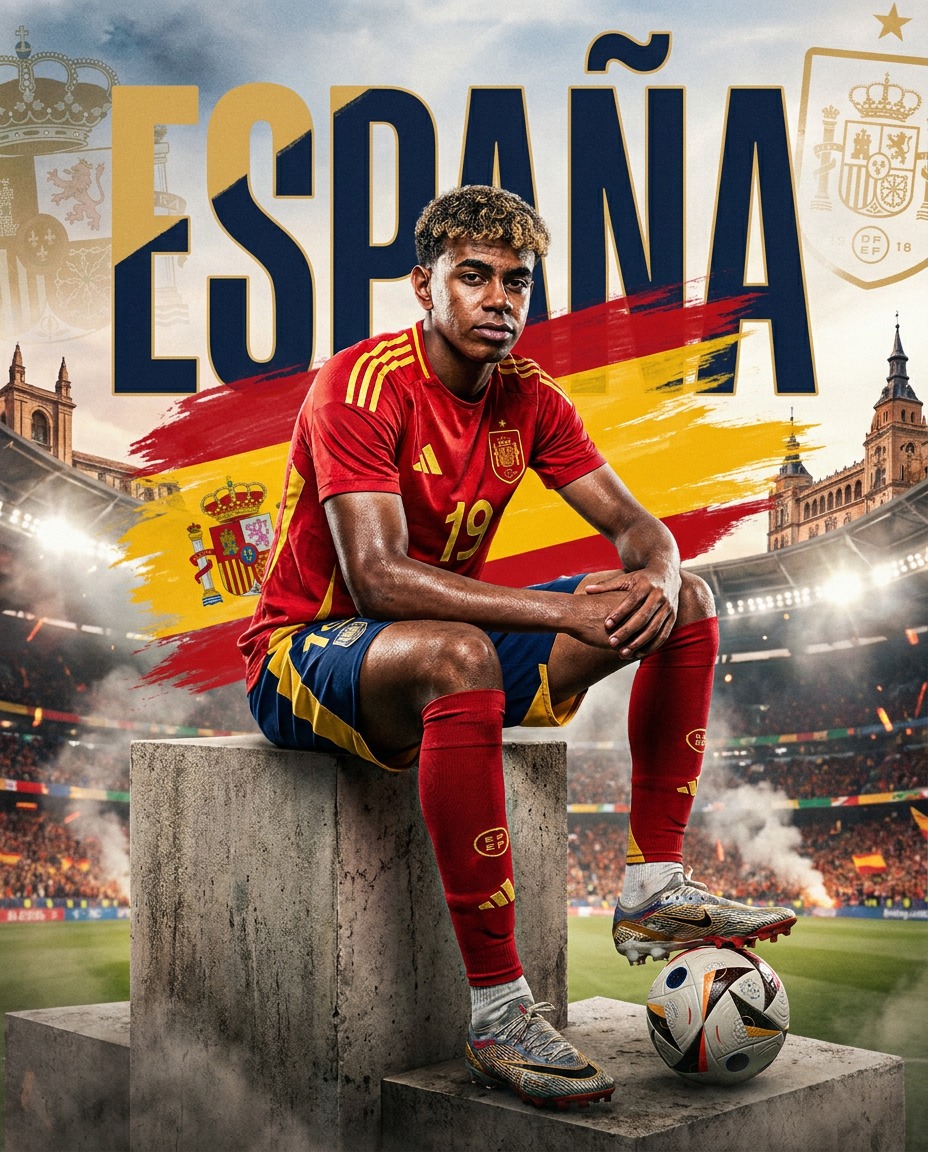 Affiche de football Coupe du Monde Espagne