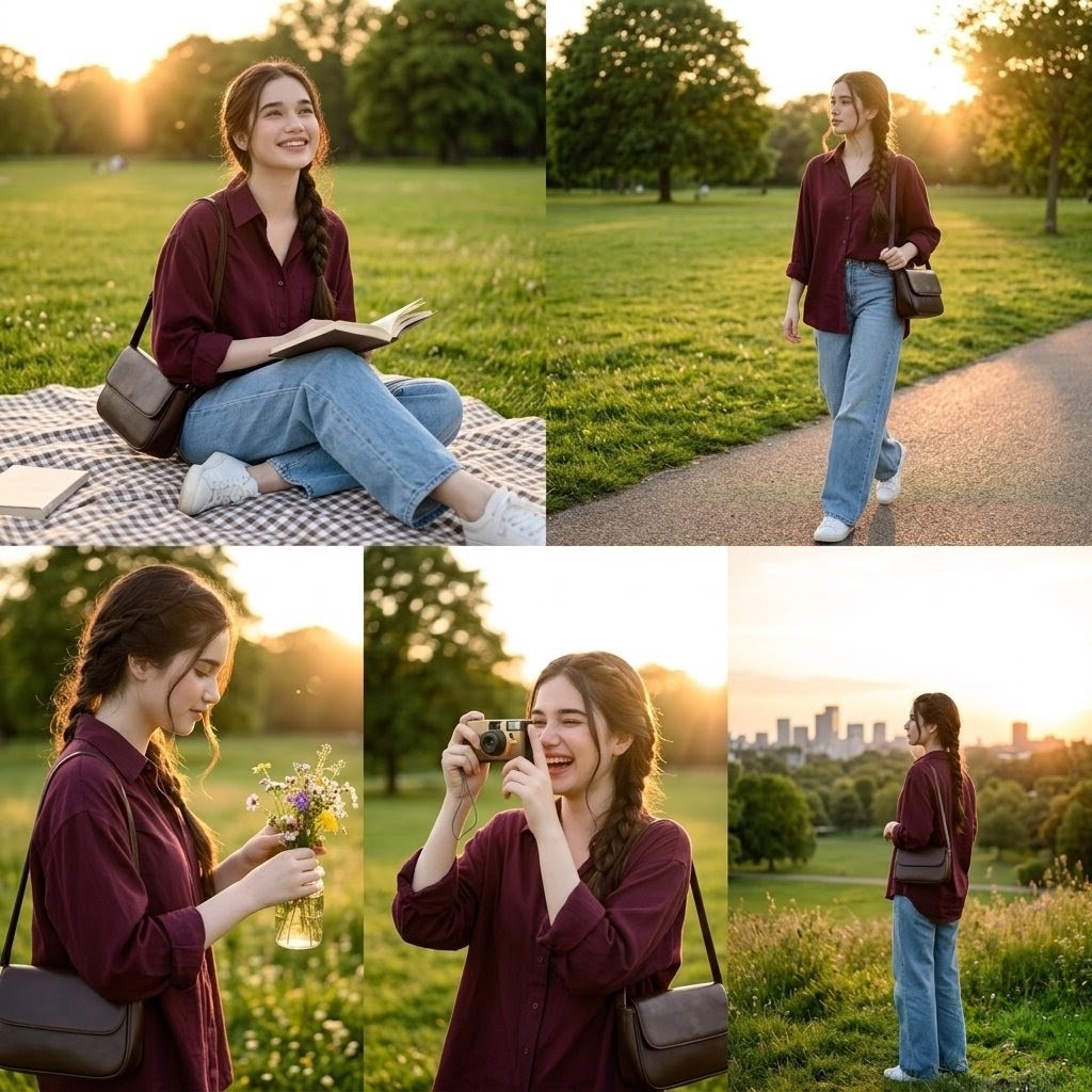Goldene Stunde Park Mode Collage
