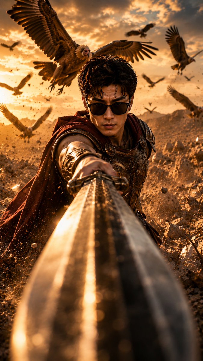 Roman Warrior Eagle Battlefield Portrait (1/2)