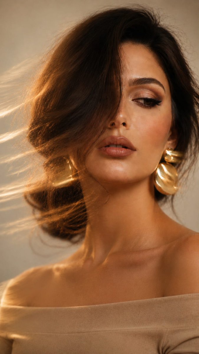Künstlerisches Langzeitbelichtungs-Beauty-Porträt