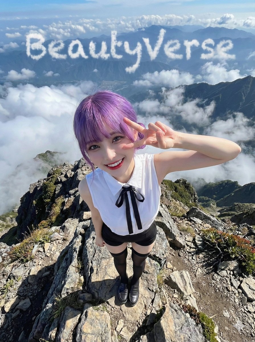 Bird's-Eye View Mountain Summit Portrait (1/2)