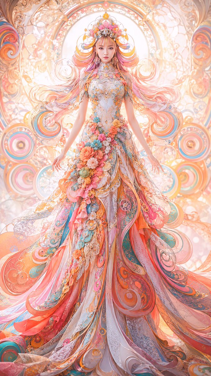 Princesa Fantasía Art Nouveau Sin Rostro (1/3)