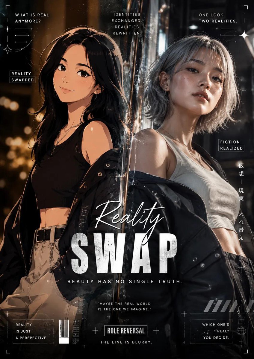 Reality vs Fiction Role Reversal Poster (1/2)