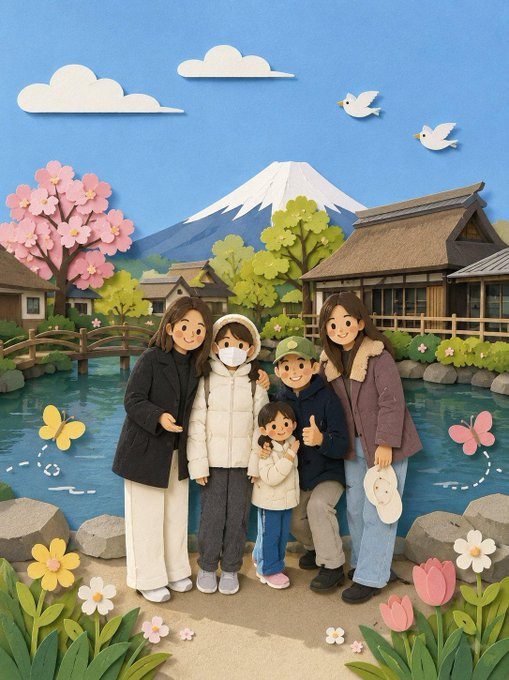 Adorable Paper Craft Style Recreation (1/2)