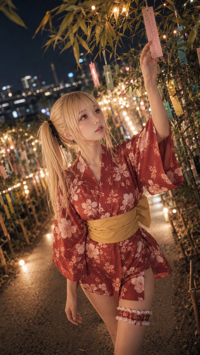 Tanabata Yukata Kız Portresi