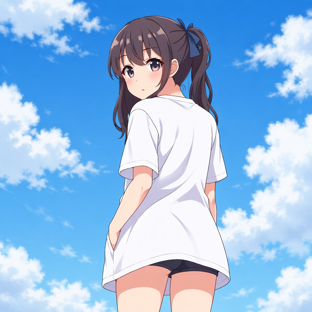 Yaz Göğü Altında Anime Kızı