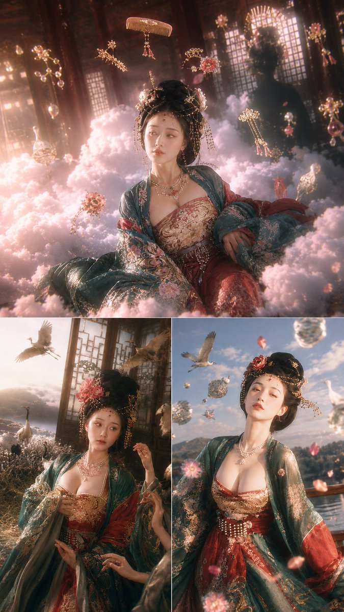 Tang Dynasty Fantasy Triptych (1/4)