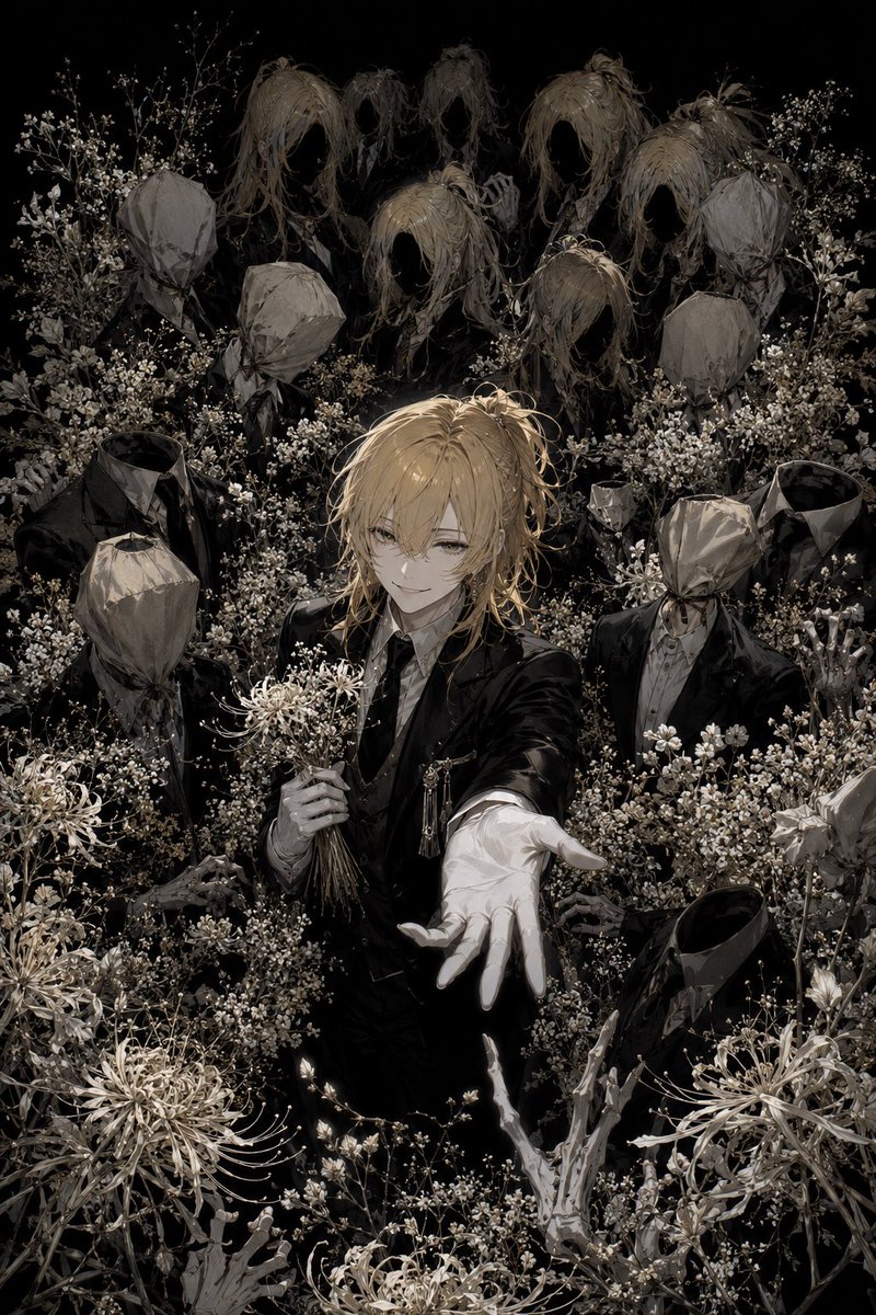Gotischer Anime-Trauergarten