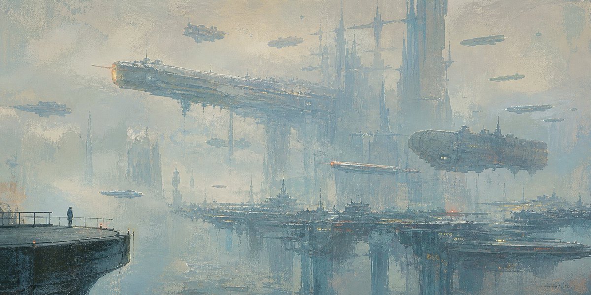 Sfondo Porto Sci-Fi Solitario