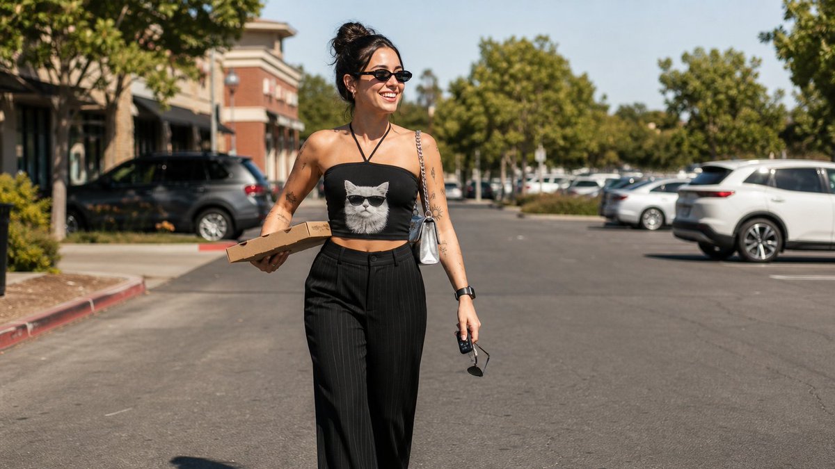 Street Style Spontaneo nel Parcheggio (1/4)